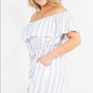 🎉🎊CLEARANCE🎉🎊Plus Size Stripe romper